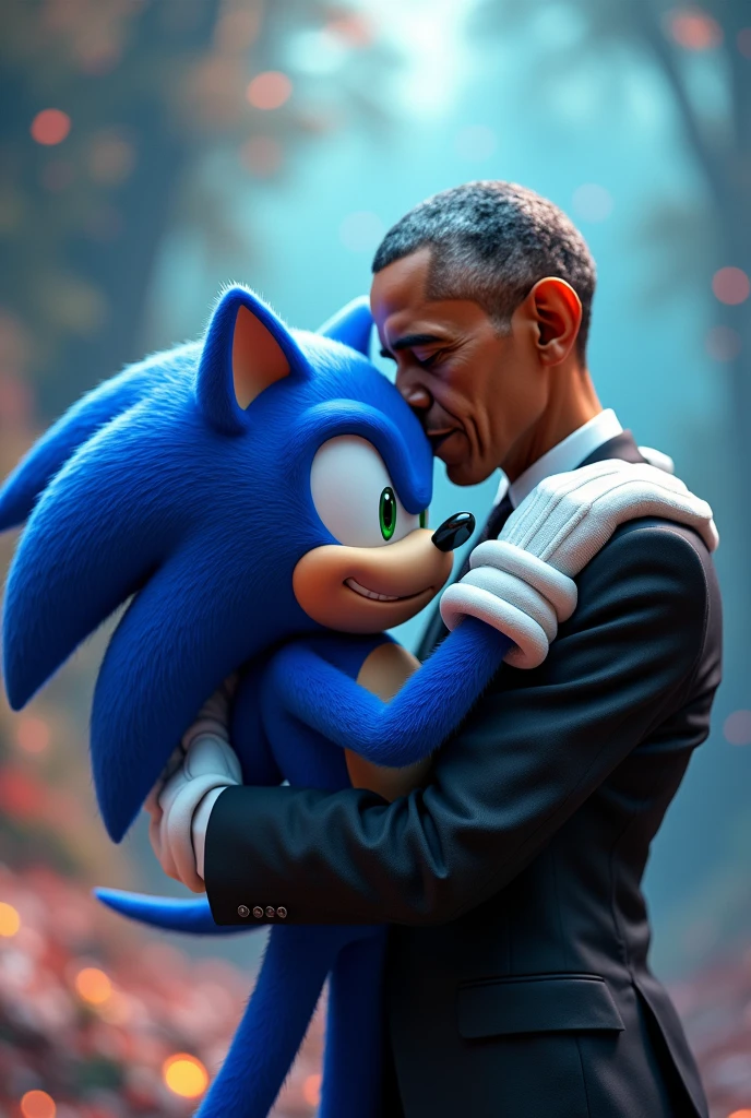 Sonic kissing obama