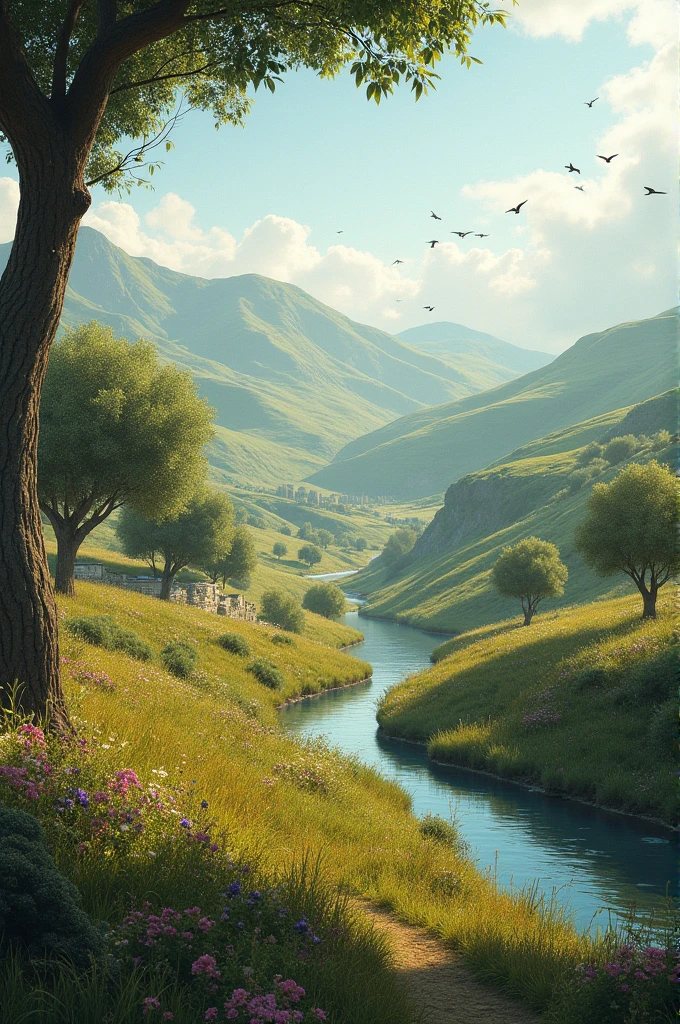 Very calming landscape,for videos of biblical passages