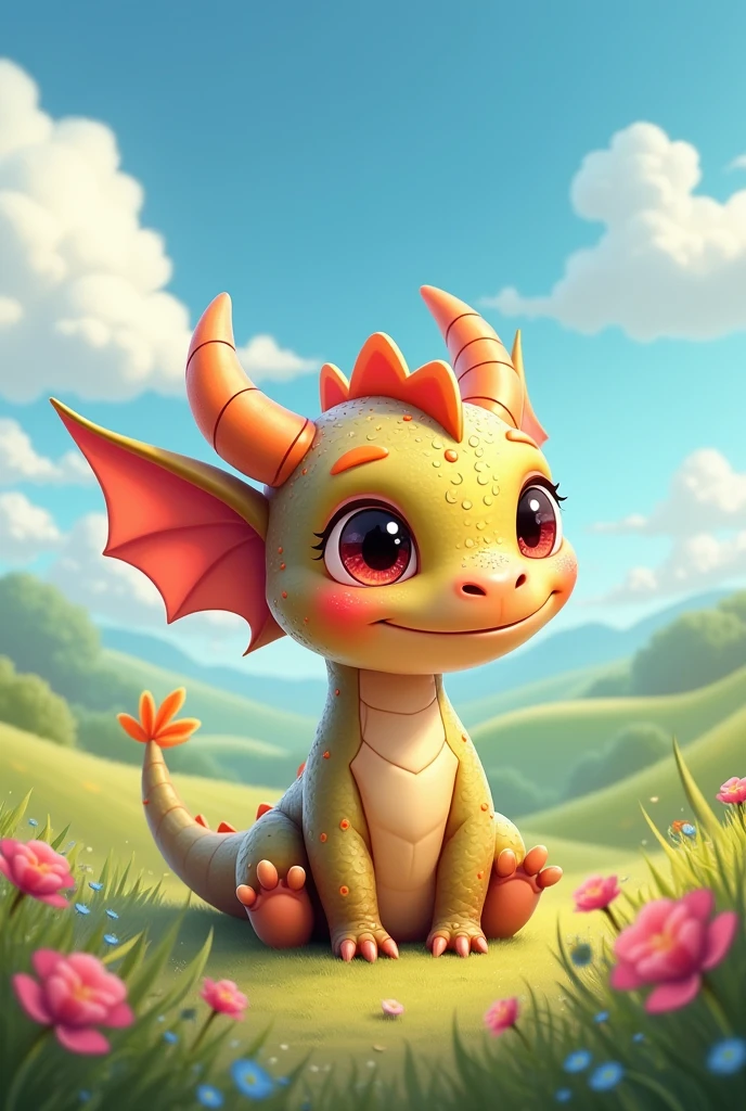 Cute dragon two legs