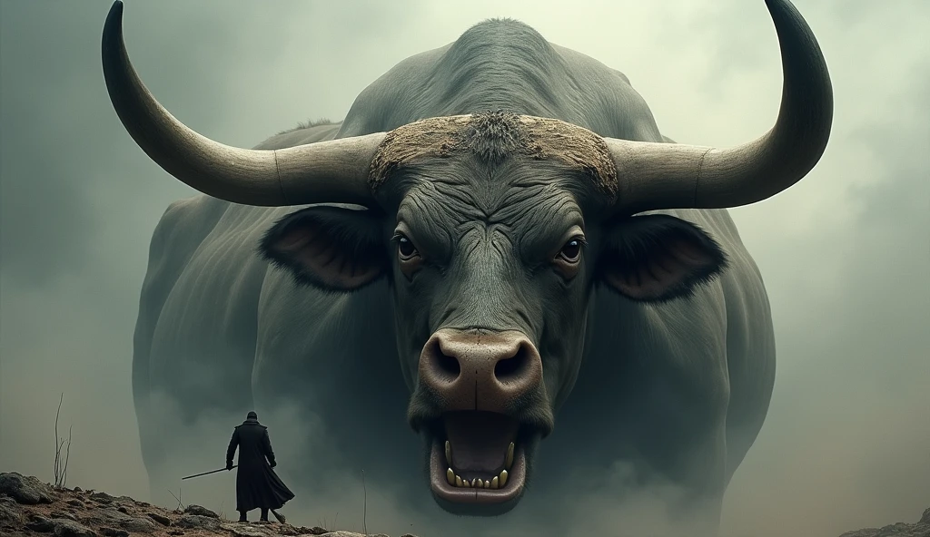 Domineering bull head,Exaggerate a little,再Exaggerate a little,再再Exaggerate a little,It has to be very exaggerated,It has to be very, very exaggerated.