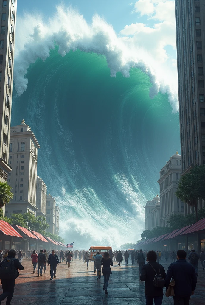 A tsunami in the square