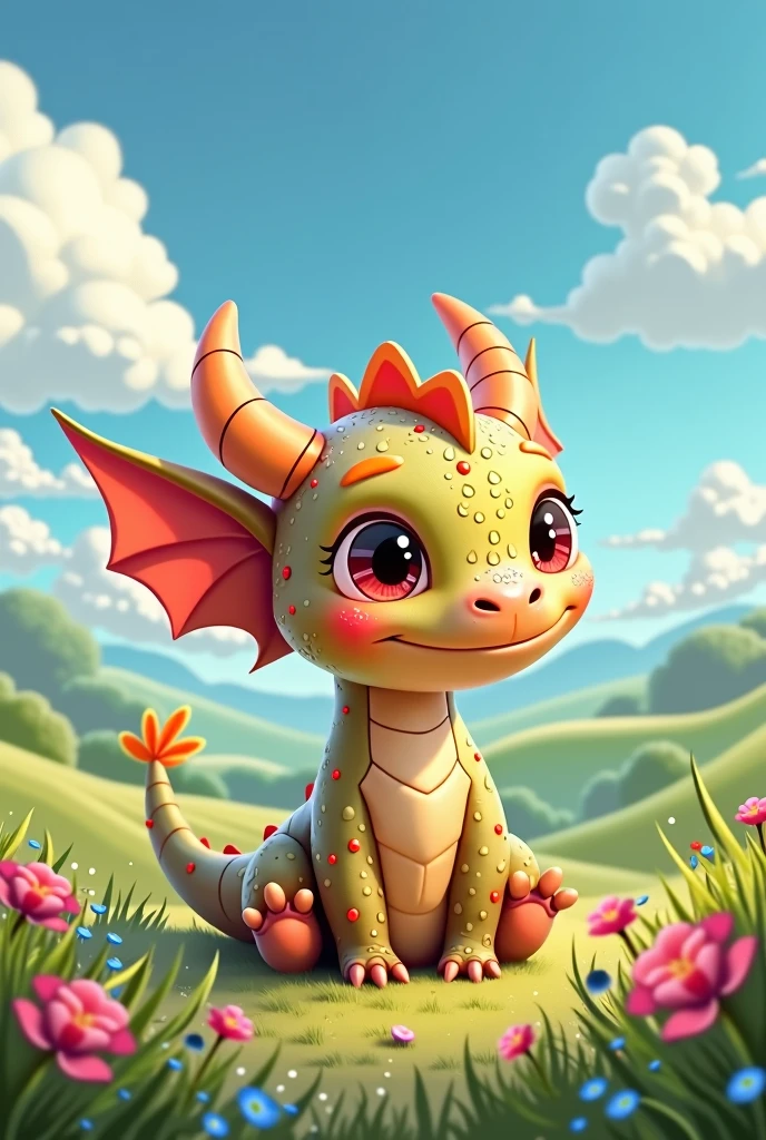 Cute dragon two legs