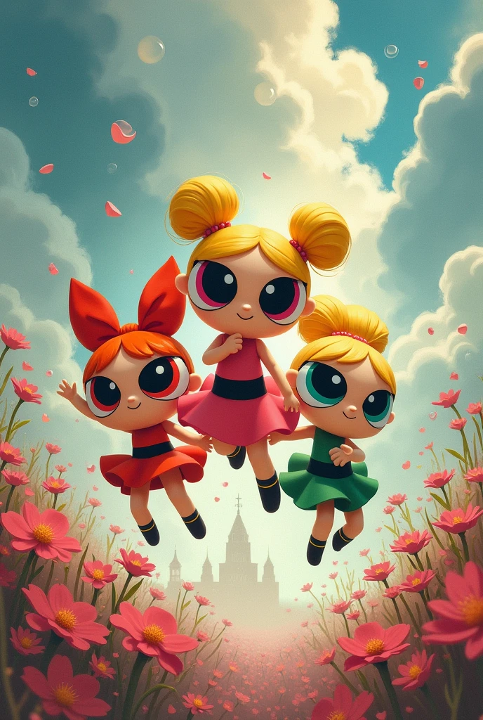 Blossom, Bubbles AND Buttercup by Seb McKinnon style