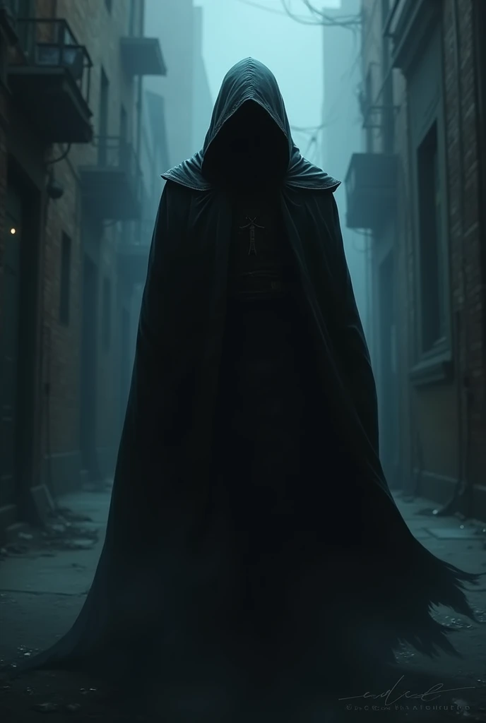 Mysterious hoodie hero
