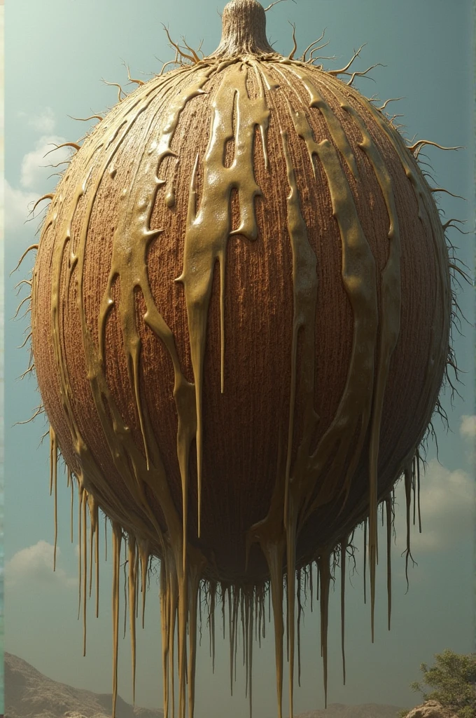 A coconut[feces] very big big 