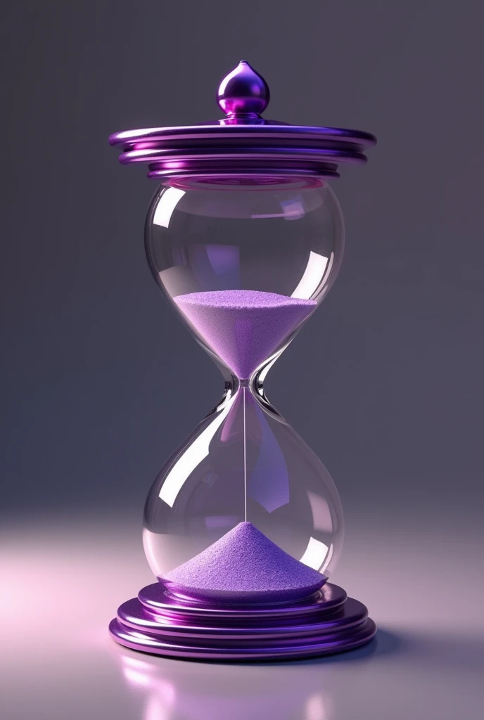 hourglass with purple details
