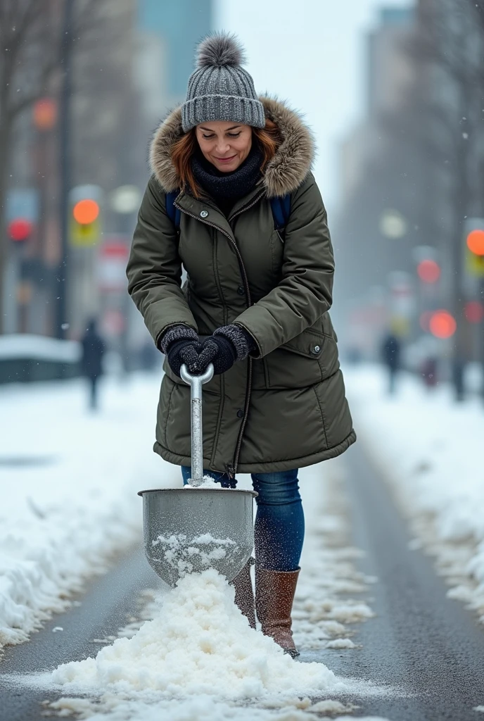 Put Claudia Sheinbaum salting the street