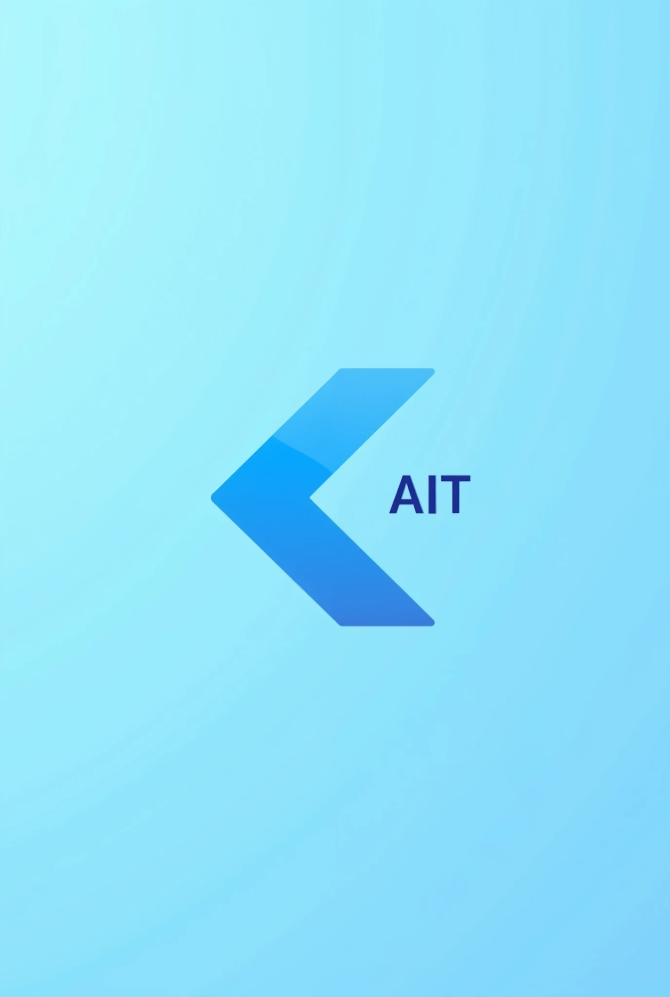 We are a technology company,叫AiT,Now we need a company logo,Help me design one,Sky blue as main color,Minimalist style