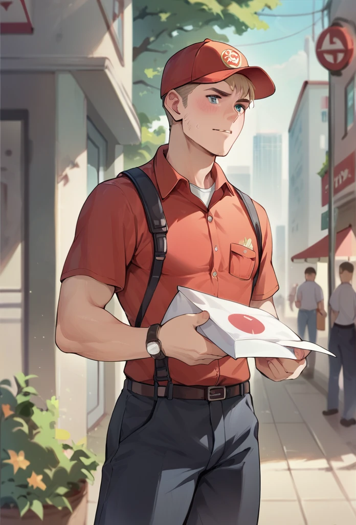 Courier delivery man