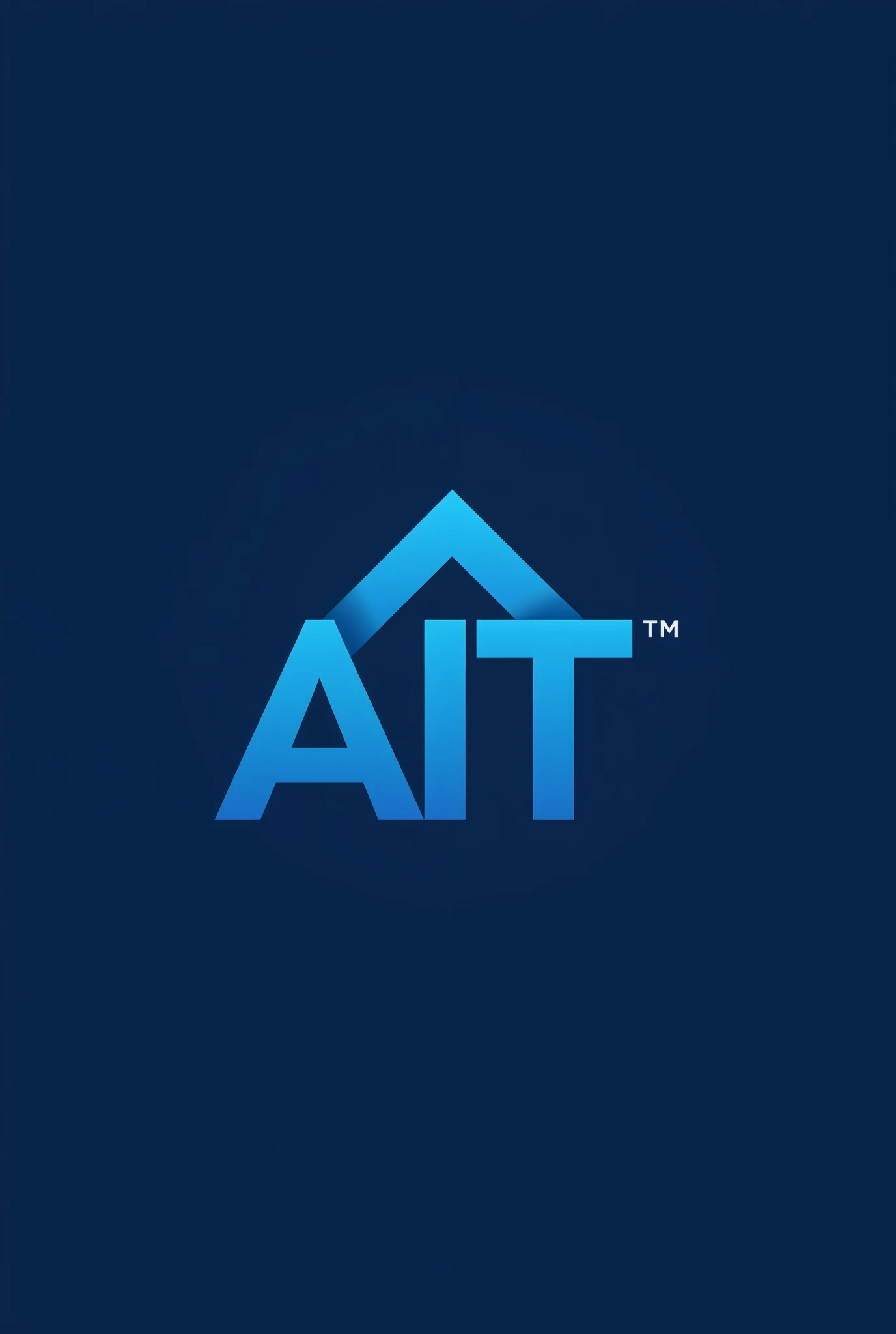 We are a technology company,叫AiT,Now we need a company logo,Help me design one,Sky blue as main color,Minimalist style