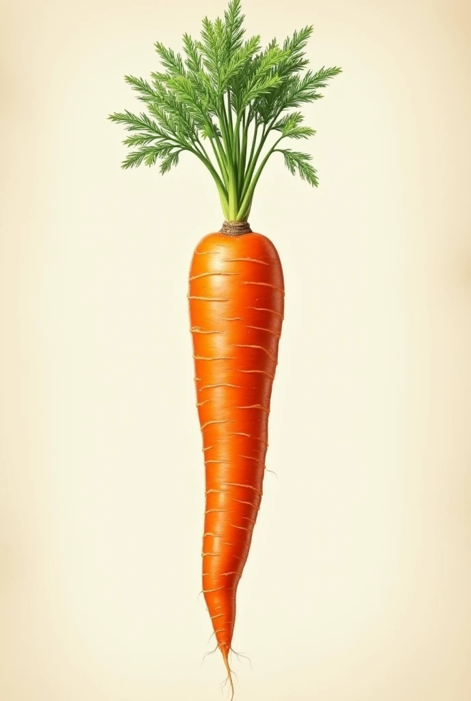 image of a carrot detailing its morphology