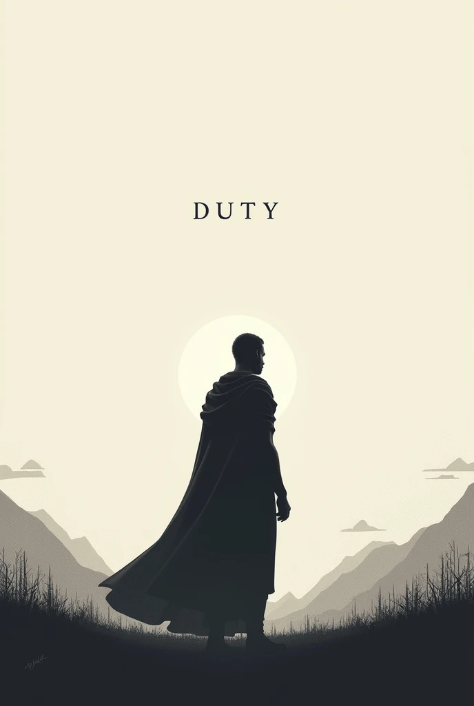 Create a Stoicism-themed slide cover with the DUTY theme