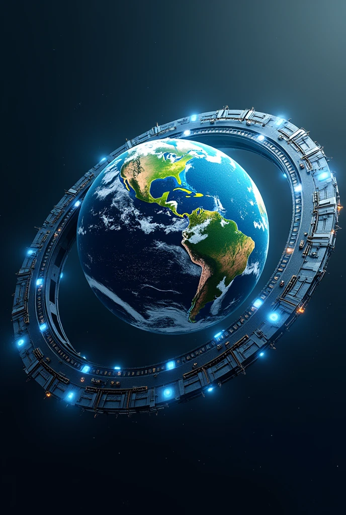 Earth have 2 satelite ringe of AI TECHNOLOGY