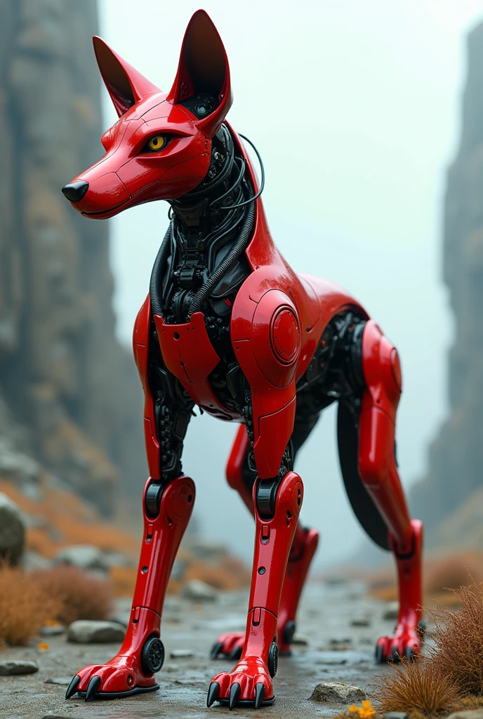 animal robot red