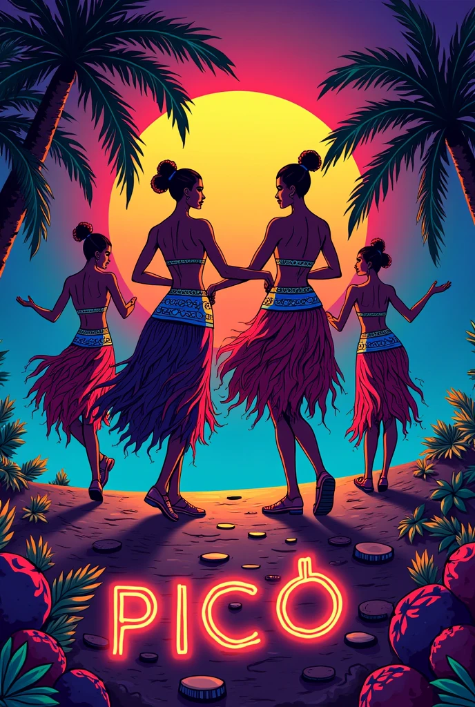 A champeta and picó style invitation