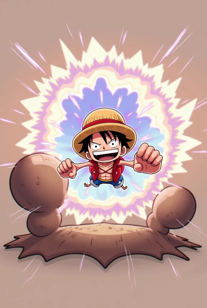 Luffy gear 5 emote for twitch em perspectiva