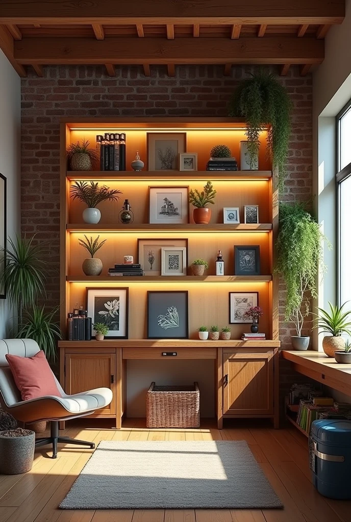Create a sketch-type room in a house with shelves or ledges where you can store electronic cigarettes 
