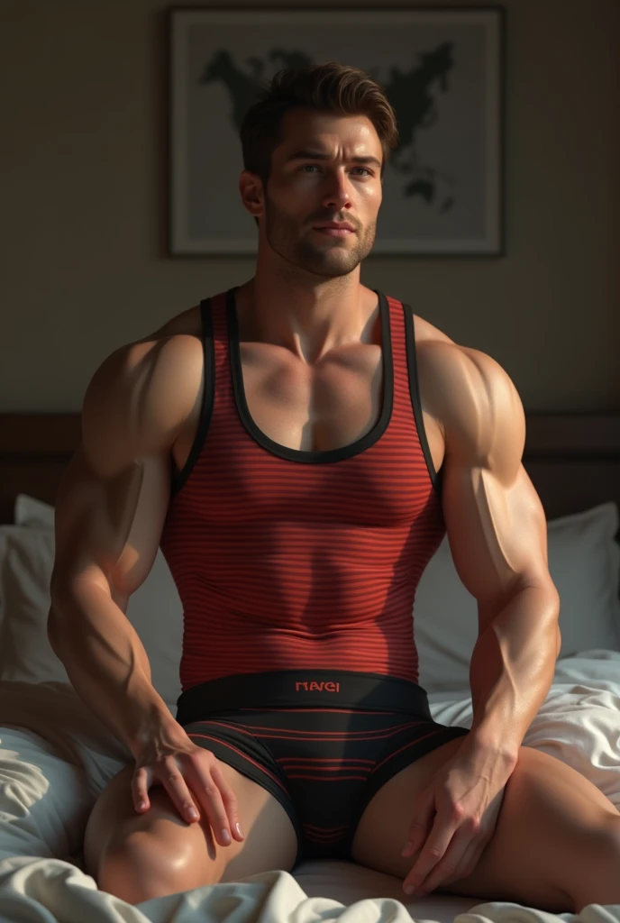 A 28 year old boy  in tank top under vest and red colour stripline on tank top under vest and were black trunk underwear and red colour stripline on trunk underwear real life model real life model real life model real life model real life model real life model real in bed room make real stick and were tank top under vest under vest under vest under vest under vest under real life model real life model real life model real life model real life model real