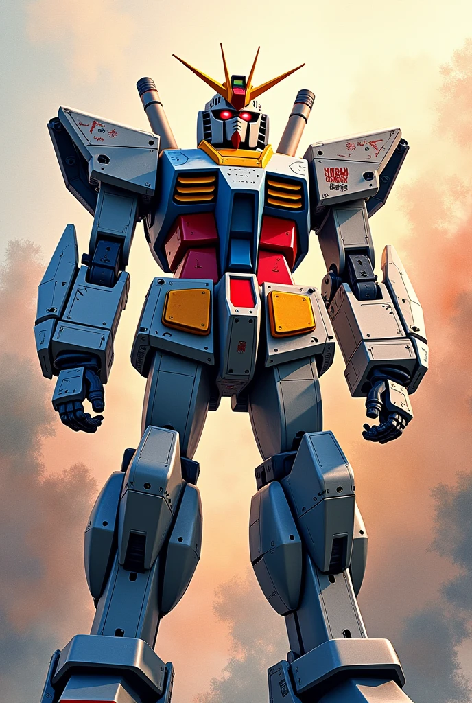 Photorealistic style, digital art of (God Gundam hyper realistic), official art, front, smile, masterpiece, beautiful, ((watercolor)), face painting, ink splash, intricate details. Very detailed eyes, [drip:0.5], trend in Artstation, Rachel Walker
