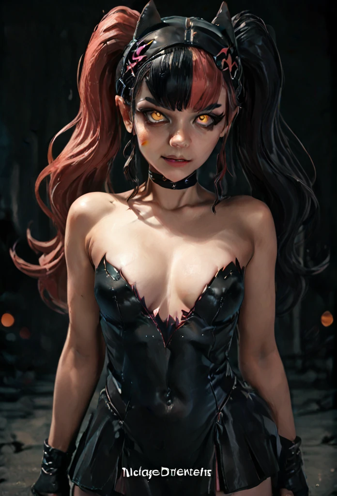 A demonic woman with large bat-like wings、Devil Woman High Definition, Widescreen, Drop Shadow,