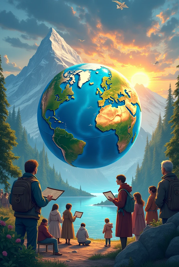 people literacy and education about global warming with a scenario that has many references to planet Earth and global warming