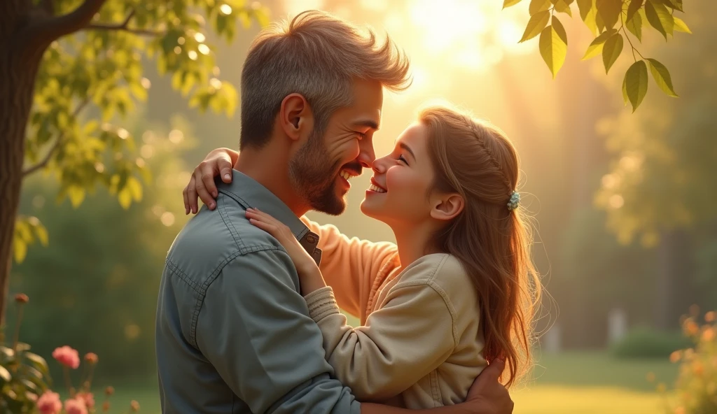Father with daughter