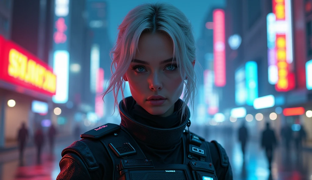 arafed woman in a police uniform posing for a picture, cyberpunk art by Adrian Zingg, trending on cgsociety, digital art, officer, wojtek fus, police officer, police lights shine on her face, photorrealistic concept art, ultra realistic concept art, cyberpunk 2 0 y. o model girl, police, cyberpunk art ultrarealistic 8k