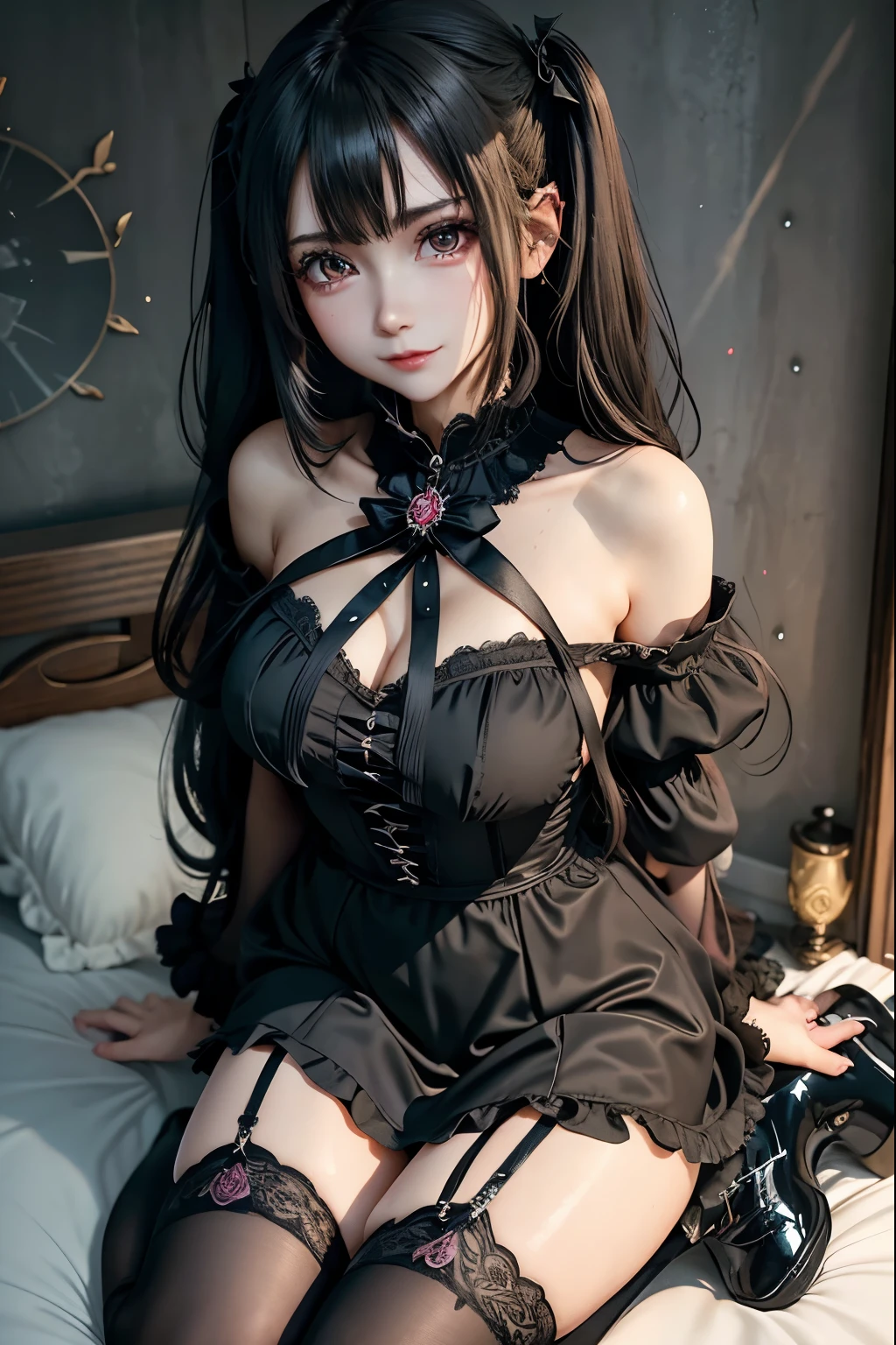 ハードなDark Gothicメイク、Black dark eyeshadow、sad、Good skin radiance、Dark Gothicメイク、Dark smile、palace、The beauty of fragrance、24-years-old、Expressions of intense sexual pleasure、Embarrassed look、Dark Gothic、Highest quality、Expression of sexual pleasure without pain、Drunk face、Purple maid outfit、mysterious、noble、Loving smile、Twin tail hair、Right eye is blue、Left eye is red、Super tempting pose、Platform heel shoes、Heavy makeup、Gothic Clothing、Silver Hair、Long Hair Straight Hair、Cute Gothic Dresses、Beautiful Face、Elegant face、Attractive face、Stained glassの背景、Chest glistening with sweat、The room is dark、goth long dress、Bell Sleeves、Wizard Sleeve、Decadent look、Sexually excited expression、Wet shiny thigh water、Thighs that are wet and shiny with oil、Background of a room full of roses、Sad look、Rose Maiden、The embroidery is pink、The dress has pink embroidery.、Thigh-high socks、Knee-high socks、Gentle expression、Dark black eyeshadow、Stained glassとバラの背景、Thighs are a little thin、Female Duo、Female couple、dark church background、Stained glass、Black metal world、Dark Castle、Dark Room、Slender body、gothic long dress、Victorian dress、Small breasts、The bed is covered with roses、Her thighs are shining with sweat、My body is wet and shiny、There is a lot of glitter on the thighs、I am sweating、My thighs are sticky with sweat.、My thighs are glistening with sweat、My whole body is sweaty and shiny、I sweated a lot.、My thighs are sweaty、My wet thighs are glistening with sweat.、There is a lot of sweat shining all over my body、Slender body、I rest my head on the pillow、Sleeping in bed、Beautiful legs、Outstretched legs、Lying in bed、Lying on your back in bed、On all fours、Knee Up、Kneel、Put your arms behind your back、Kneeling on the bed、Super beautiful straight hair、Straight hair to the ends、Straight Perm Hair、Show off your glamorous thighs、Sit on the bed、Ass on the bed、Sitting with legs wide apart、Thighs are a little glamorous、facial expressions during masturbation、