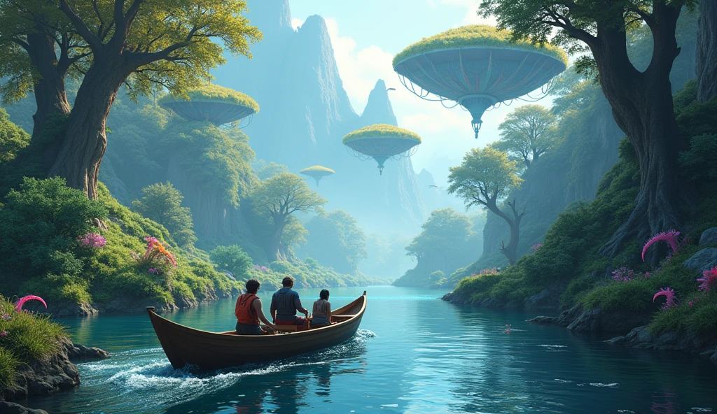 movie「Flying River」Create an image of the characters in