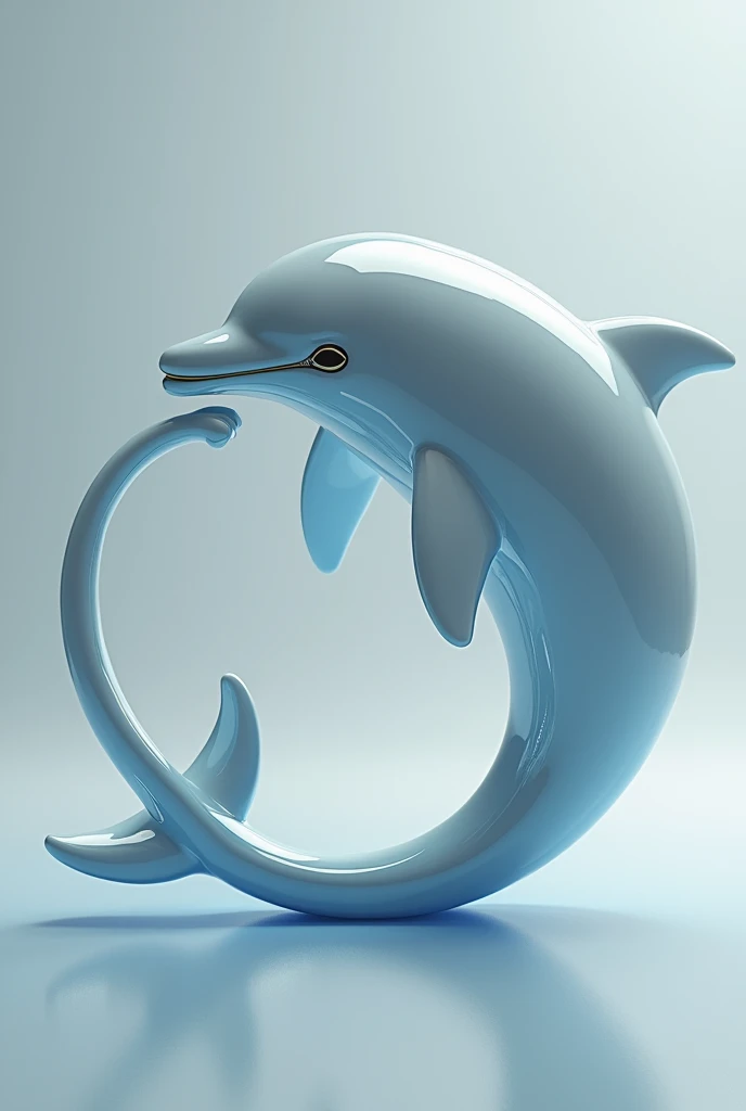 3d dolphin yin yang