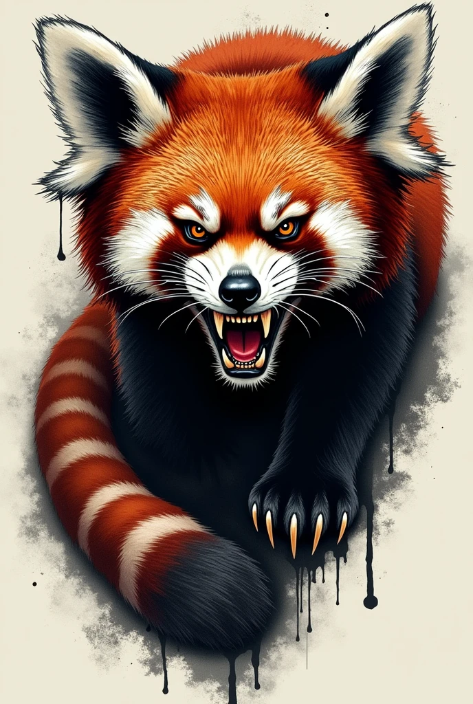 Feral, furry, panting, red panda, detailed legs, , 1 tongue, 1 big dick , 1 anus, 2 testicles, detached 1 tail, , after orgasm, vivid colors, realistic , white background, cum in ass, cum on floor, cum on dick , realistic dick