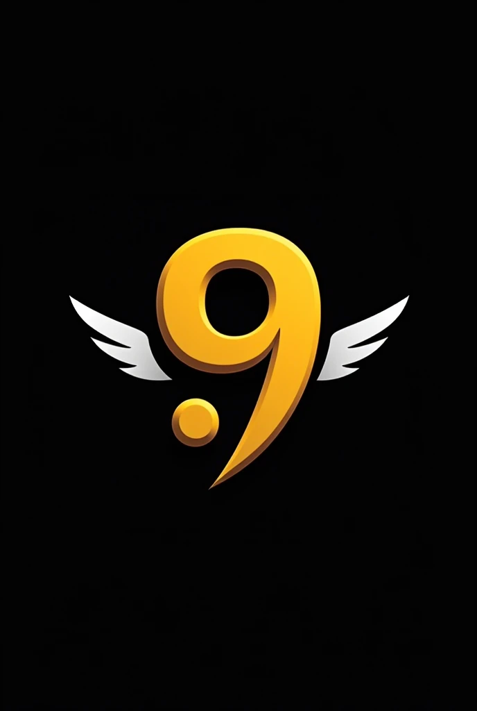 Create a black team logo with white and yellow details that says ''Triple Nine'' and the number ''999''