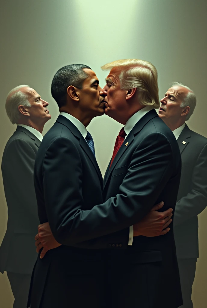 Obama gay cheating donalt trump with biden kissing gay
