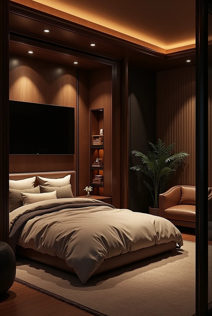 Put a bed for him , a TV and only two cigar racks