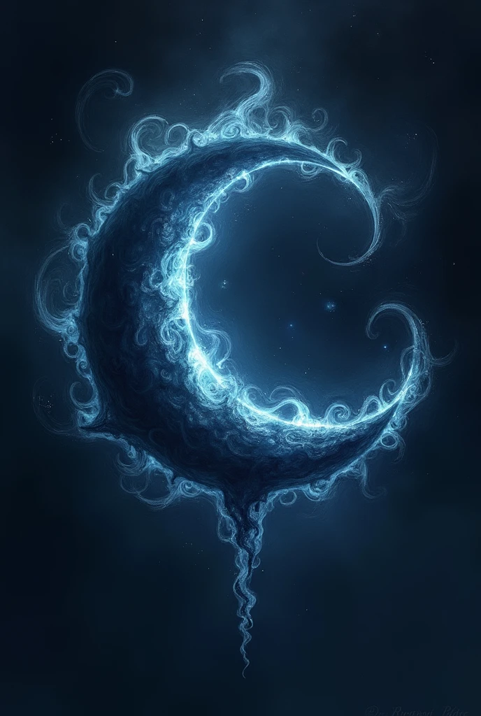 fantasy symbol of dark/moon