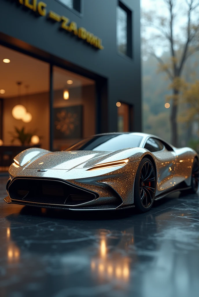 An image of a luxury product, like a high-end car or a jewel with a high price tag.