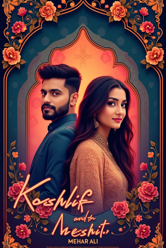 creat A Song poster 1X1 size Tital belong to Punjab Singer Kashif.Feat Mehar Ali