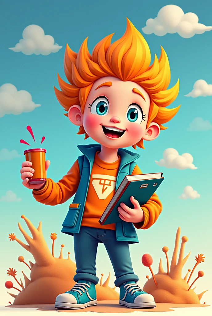 We're excited to give our CTA a new look, and we need your creativity to make it happen!
The art must be of our new mascot! "Mascote T&T" Training and development To create this mascot use the character Flint from the movie "It's raining hamburgers =" using a notebook in hand
