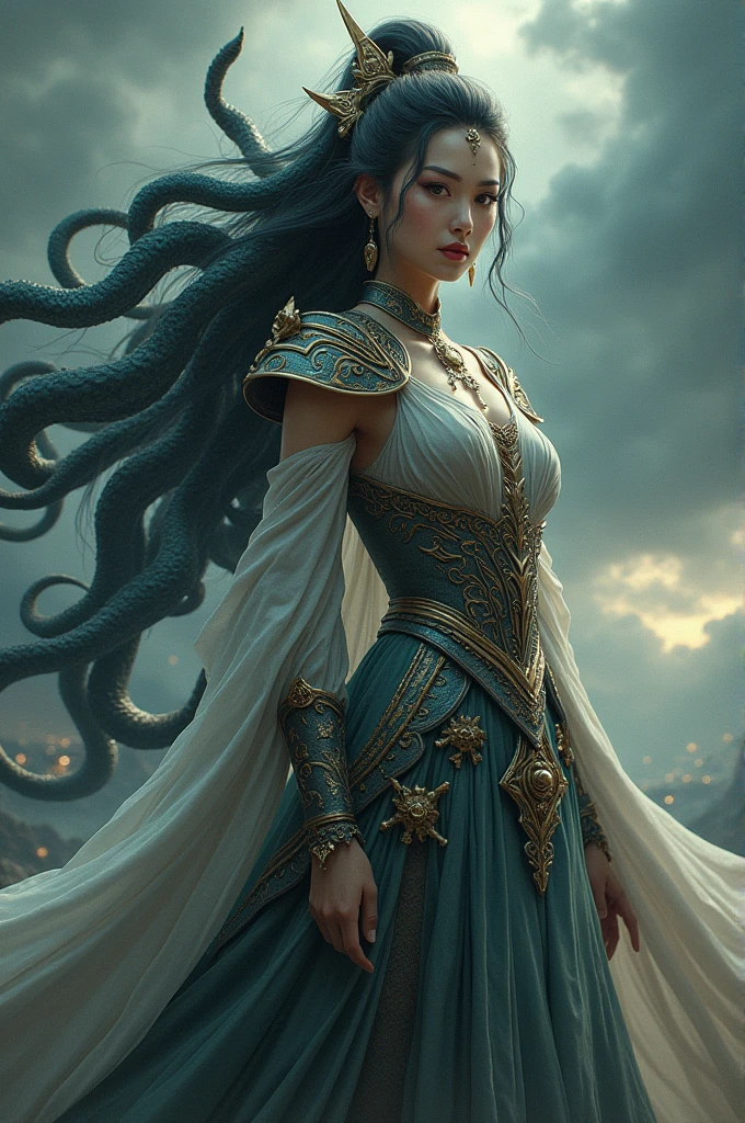 Cai Lin (queen medusa) from battle through the heaven realistic picture