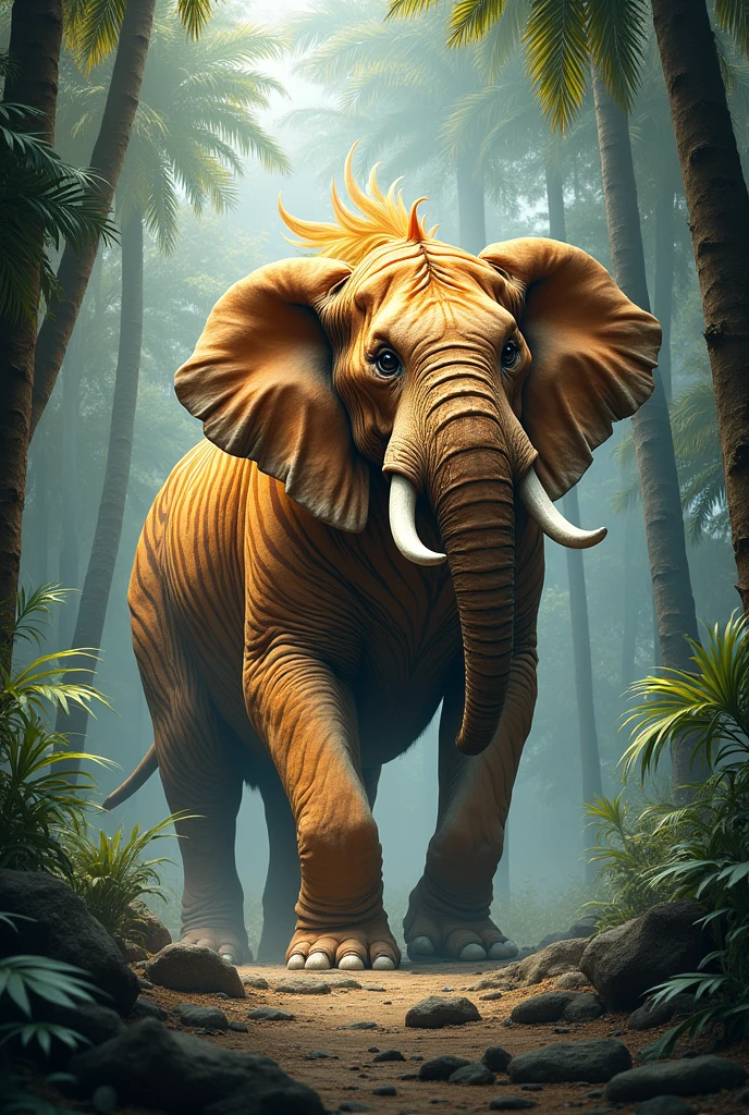 Fusion of tiger and elephant