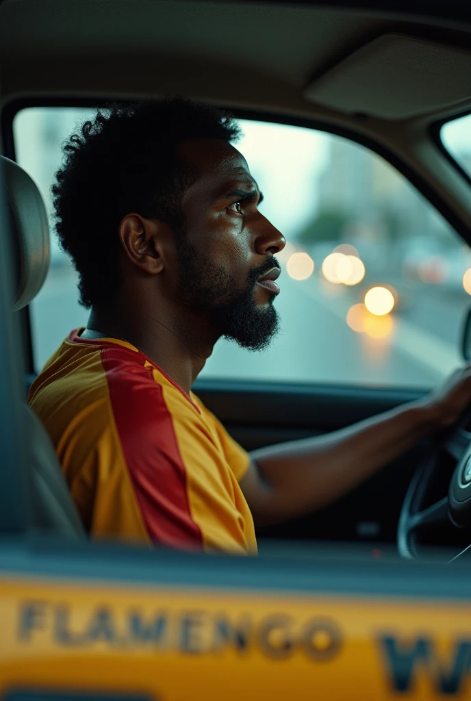 Flamengo taxi driver Walace crying