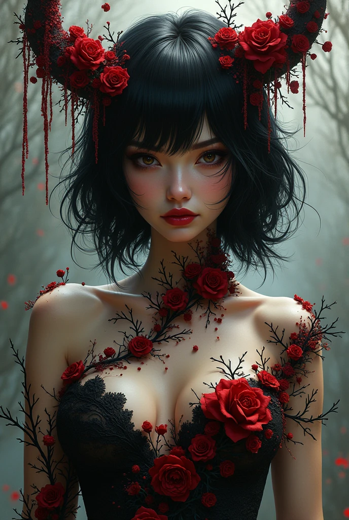 Ada Wong as Nico Robin and Demonio Fleur transformations