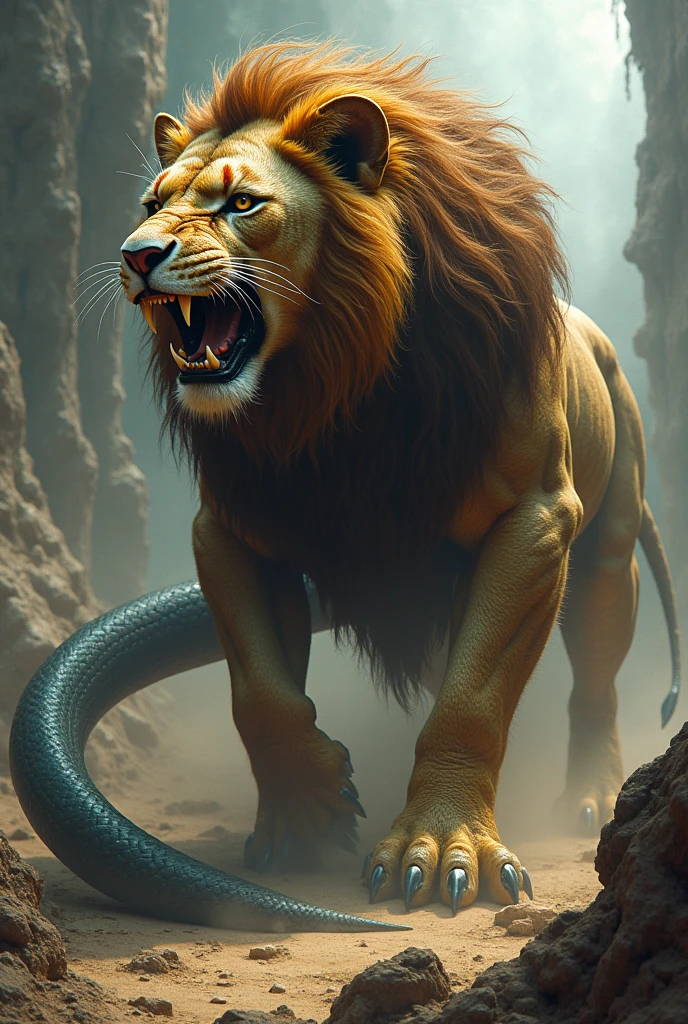 Fusion of snake and lion look very dangerous