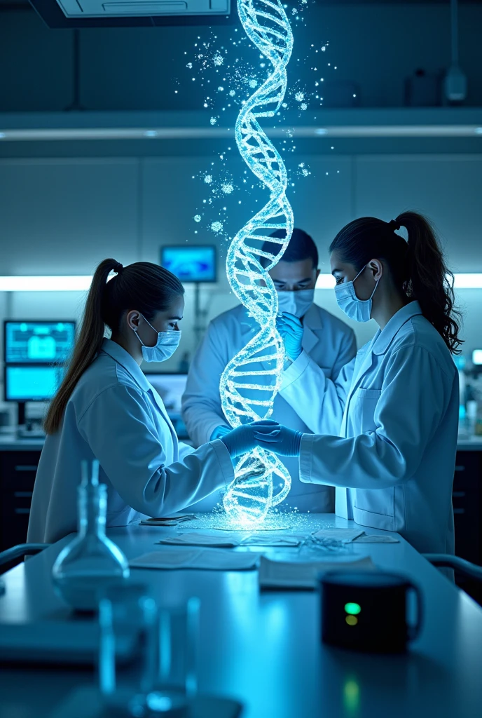 Life DNA Thermo Fisher Scientific New Technology Environmental Cleaning Experiment High-tech Advanced DNA Molecular Chain
