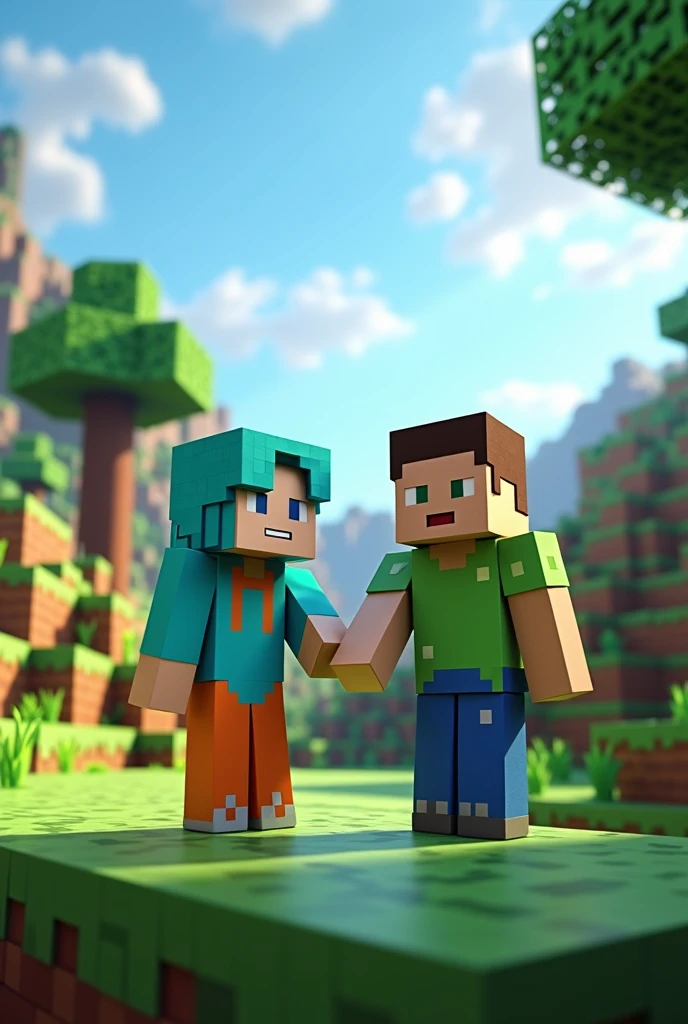 Fernanfloo collaboration with JuegaGerman in Minecraft