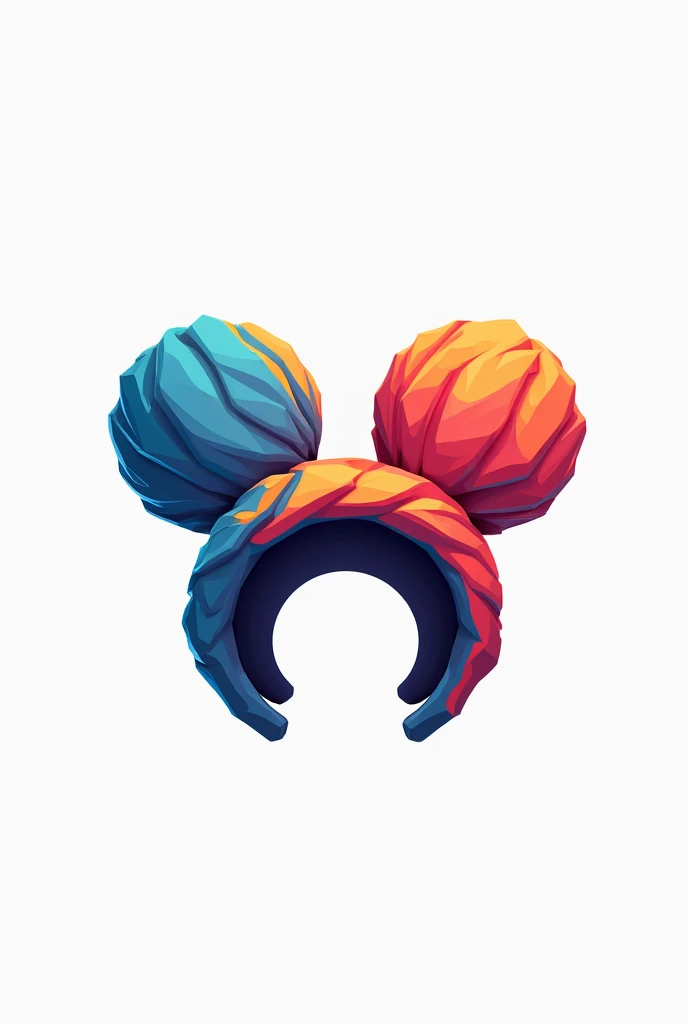 Create a logo for a headband company that is a bit detailed with a name and colors that stand out