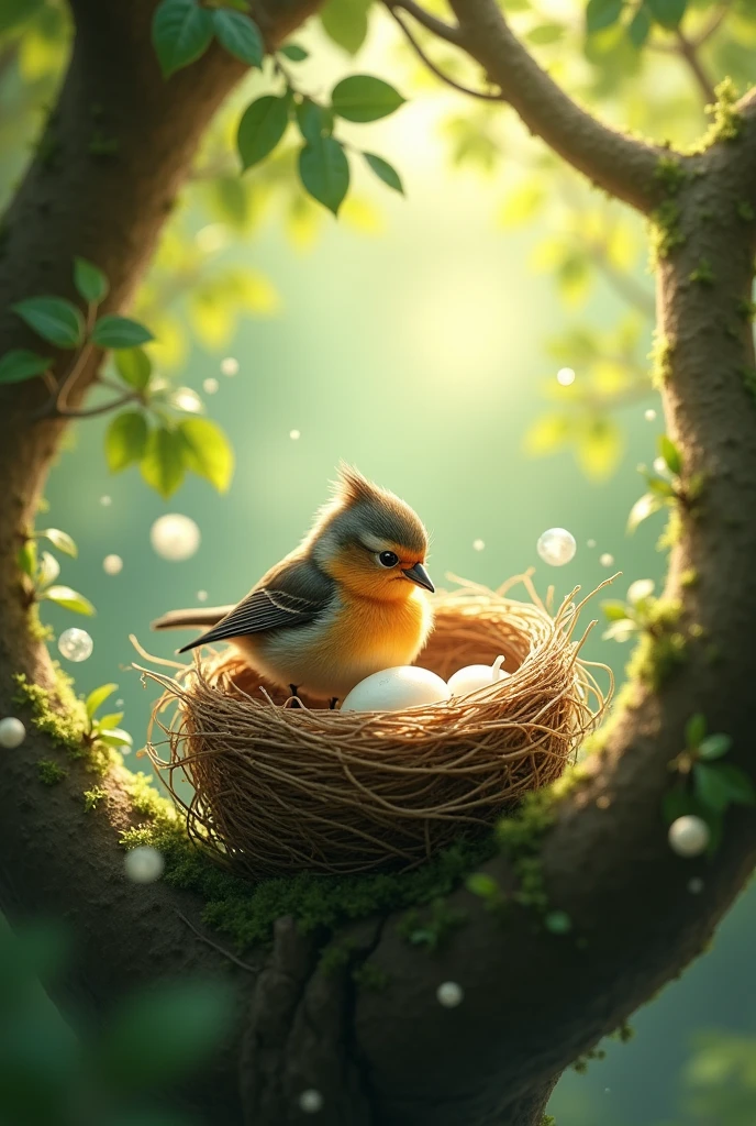 Little bird creates