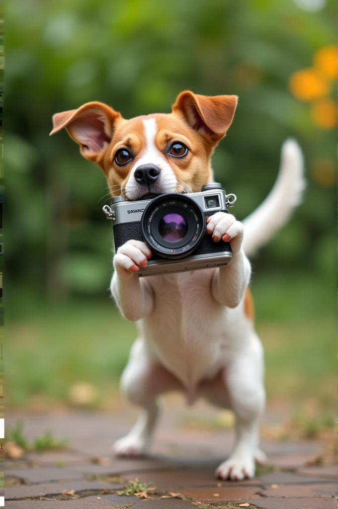 jackrussel holding camera