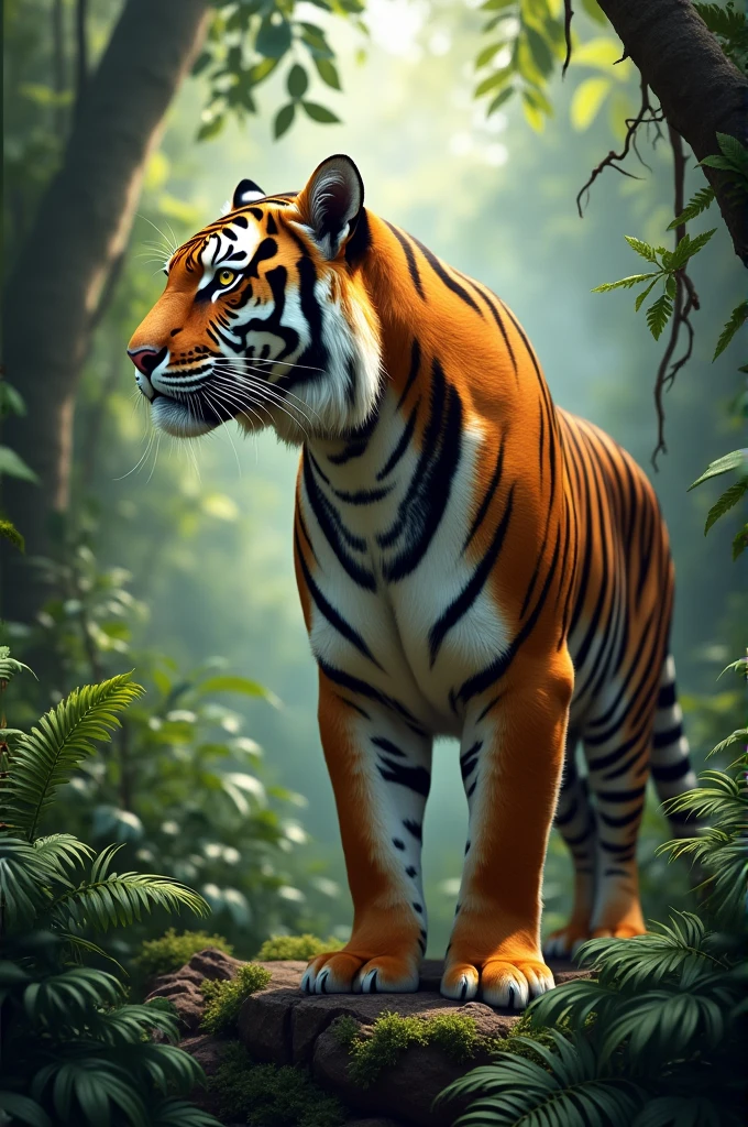 Side profile tiger malaya