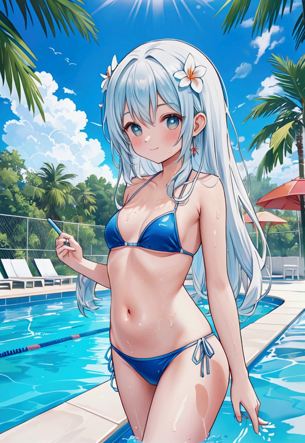 background,Pool,Waterslide,Swim ring